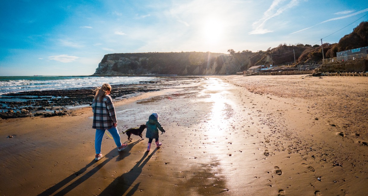 Easter beach walks on the Isle of Wight
